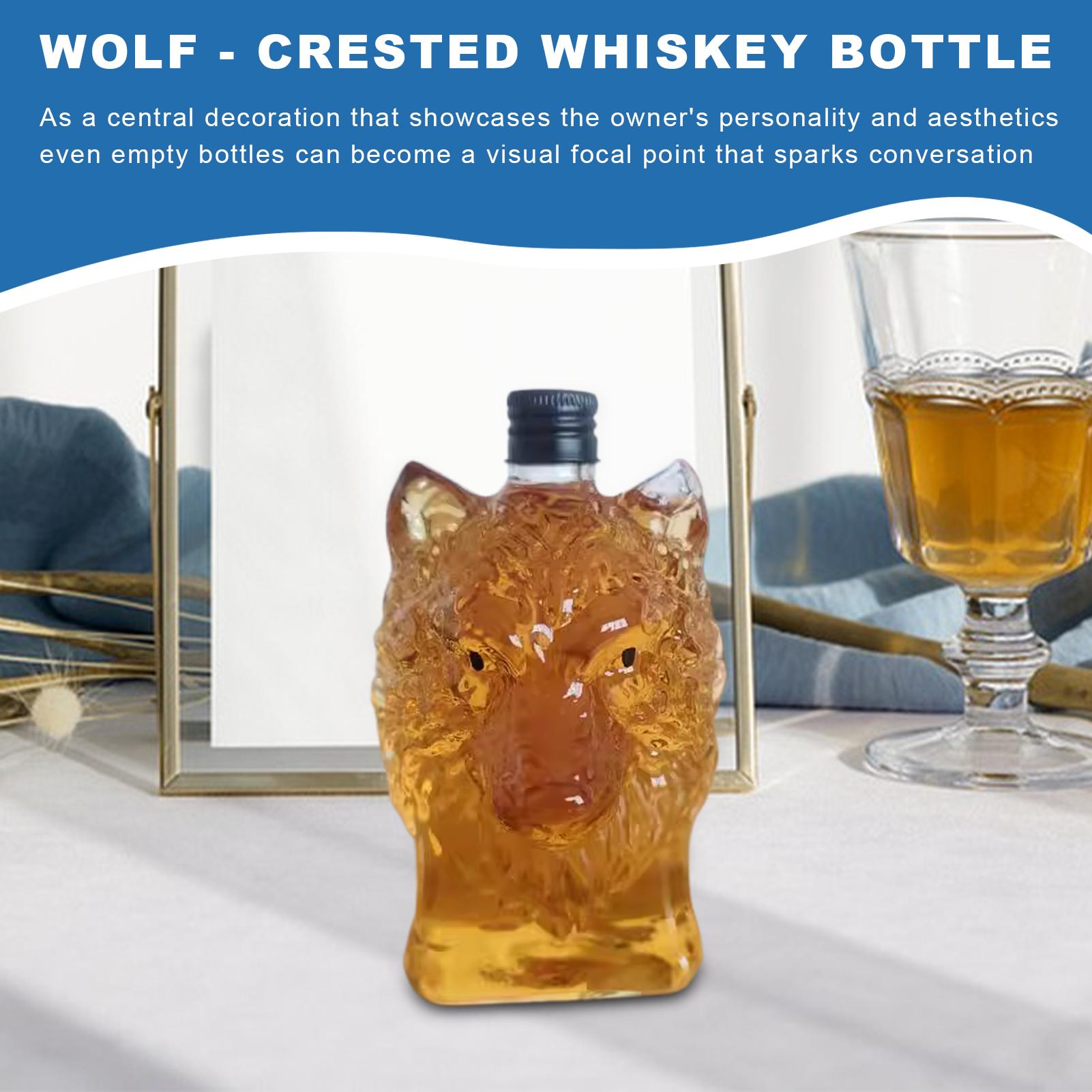 Whiskey Bottle Wolf Shape Wine - Collectible Vintage Wine 评论和价格