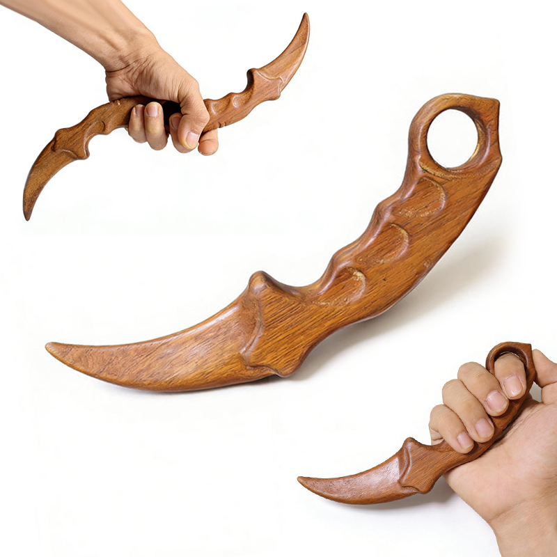 ★▲1/2pcs Golden Sandalwood Cla - Vintage Collectible Knife 评论和价格