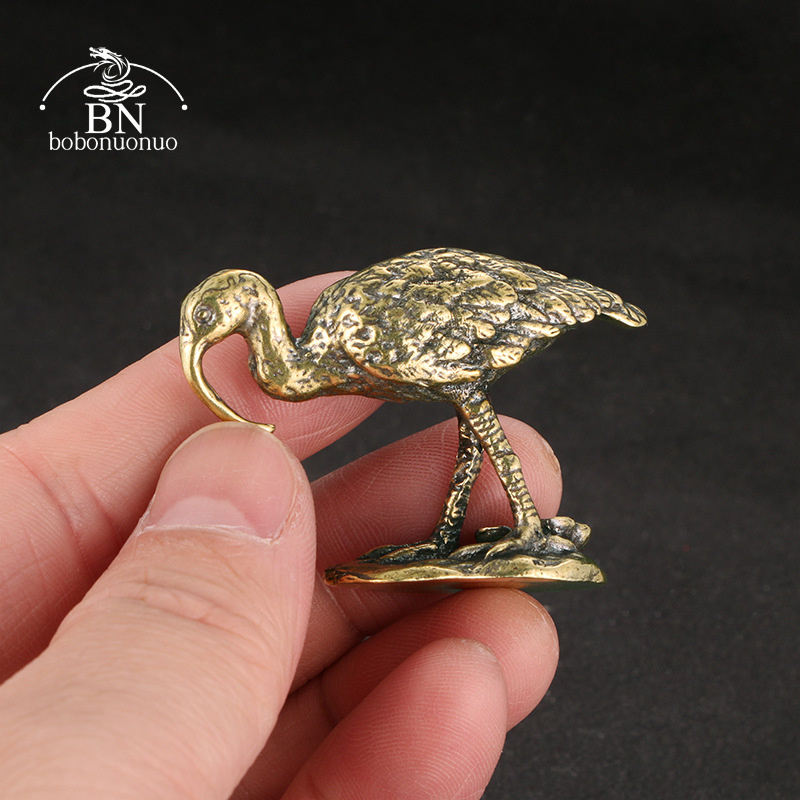 Brass Vintage Long-billed Cran - Vintage Collectible Accessories 评论和价格