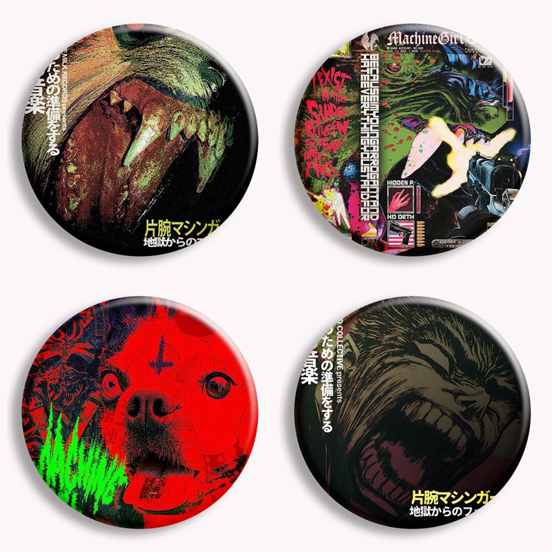 Machine Girl Wlfgrl Button Pin - Vintage Collectible Accessories 评论和价格