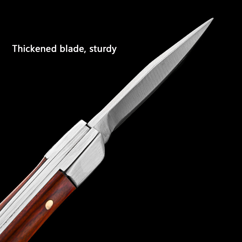 Vintage Curved Wood Handle Fol - Vintage Collectible Knife 评论和价格